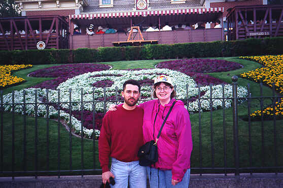 Li and Andy, celebrating remission with Mickey